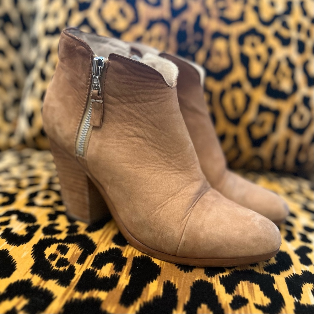 Light Brown/Beige Rag & Bone Booties - Picture 3 of 12